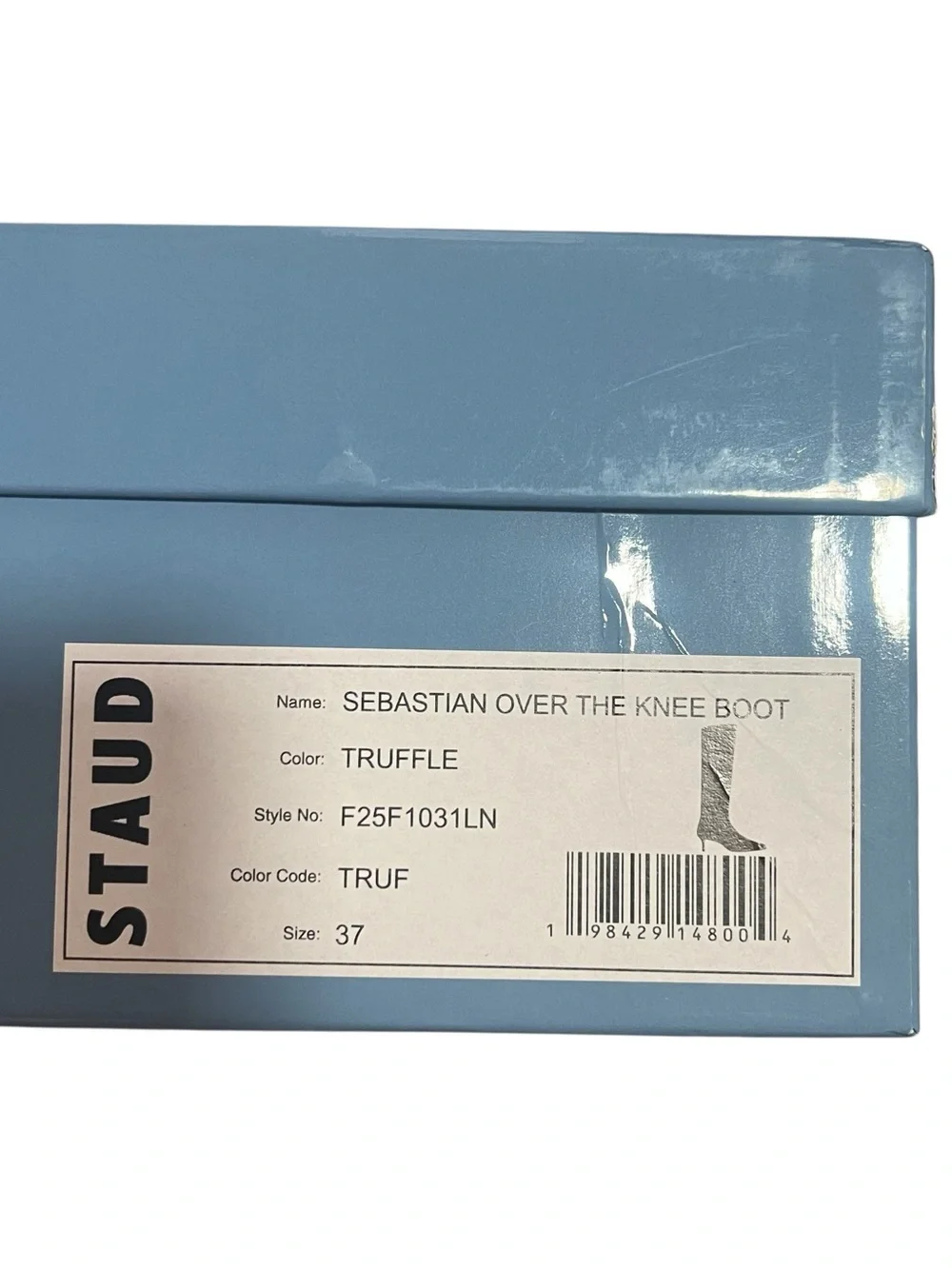NEW NIB STAUD Sebastian Over The Knee Boots In Truffle Leather